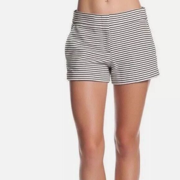 BCBG Max Azria Black White Striped Shorts - Picture 13 of 15